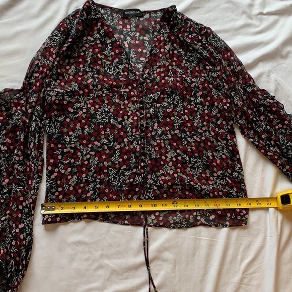 Nicholas floral sheer blouse - Picture 6 of 9